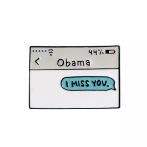 🔥I Miss Obama text Pin